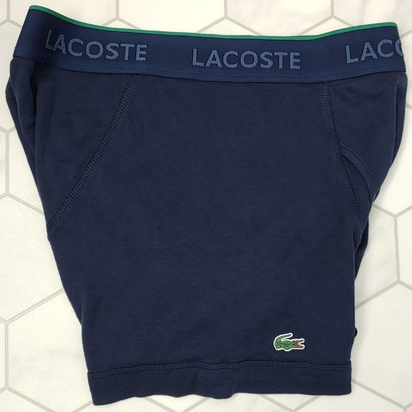 Excellent Used Condition Men's Lacoste Boxer Brief Blue Size Medium - Picture 3 of 13